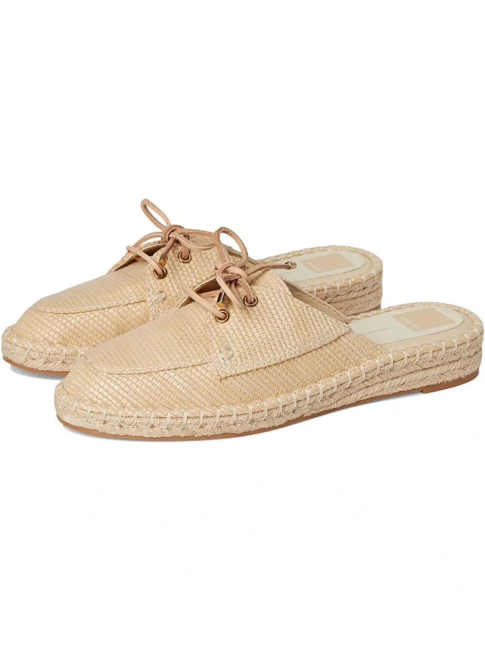 Dolce Vita Woven Espadrille Mule Loafers in Natural